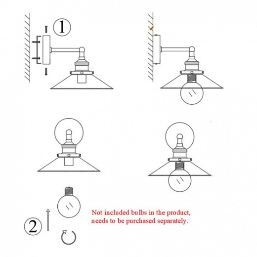 Бра Imperiumloft Cone 20th c.Factory 44,146