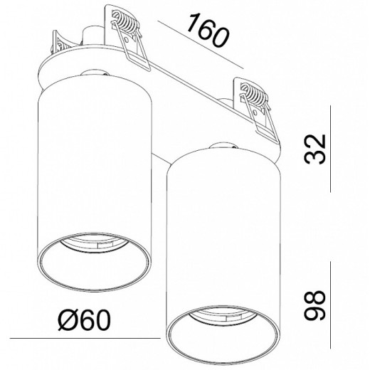 Спот Italline DANNI DANNY FR2 black