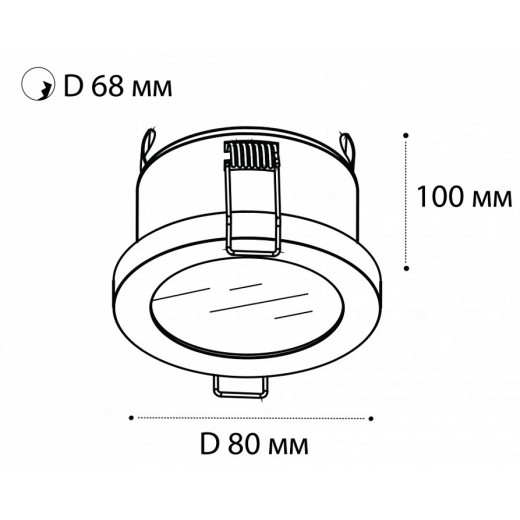Встраиваемый светильник Italline 2633 DL-2633 white
