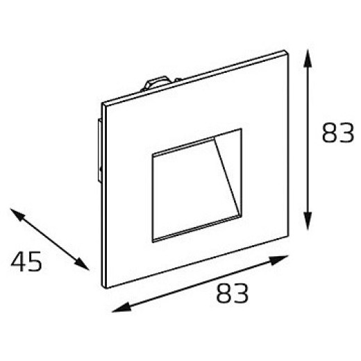 Встраиваемый светильник Italline DL 3019 DL 3019 grey