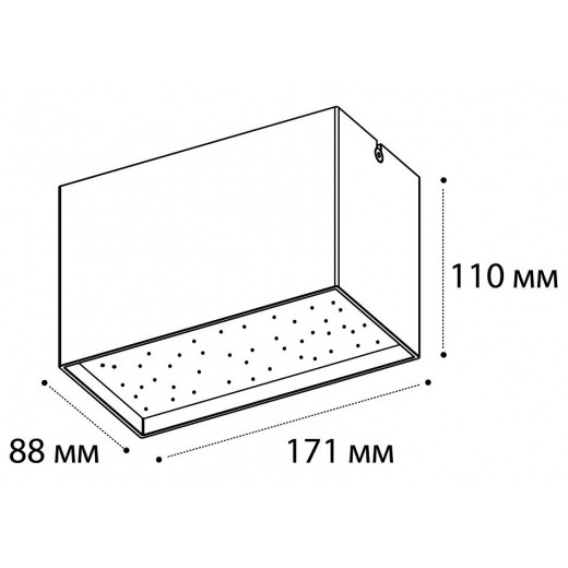 Накладной светильник Italline DL 3029 DL 3029 black 3000K