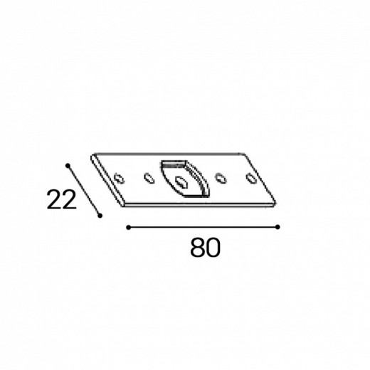 Крепление для трека Italline ATOM IT012-5037