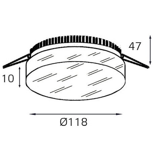 Встраиваемый светильник Italline IT06-6010 IT06-6010 white 3000K