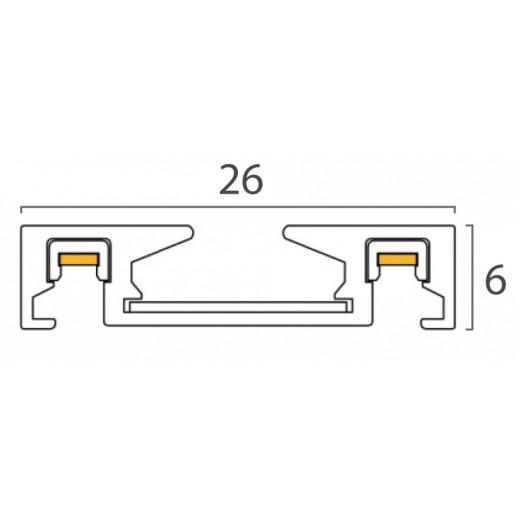 Трек накладной Italline KREATOR IT09-9020 black tube