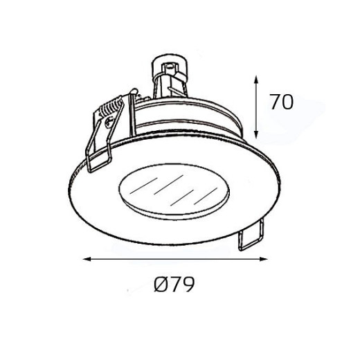 Встраиваемый светильник Italline QSO 006L QSO 006L black
