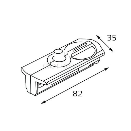 Переходник для трека Italline WSO WSO 77C white