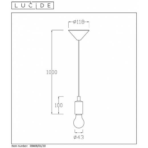 Подвесной светильник Lucide Fix 08408/01/30