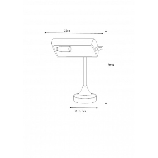 Настольная лампа офисная Lucide Banker 17504/01/11
