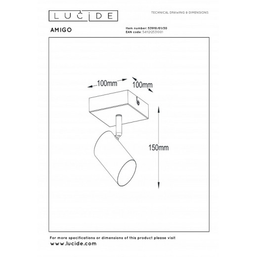 Спот Lucide Amigo 2767/12/31