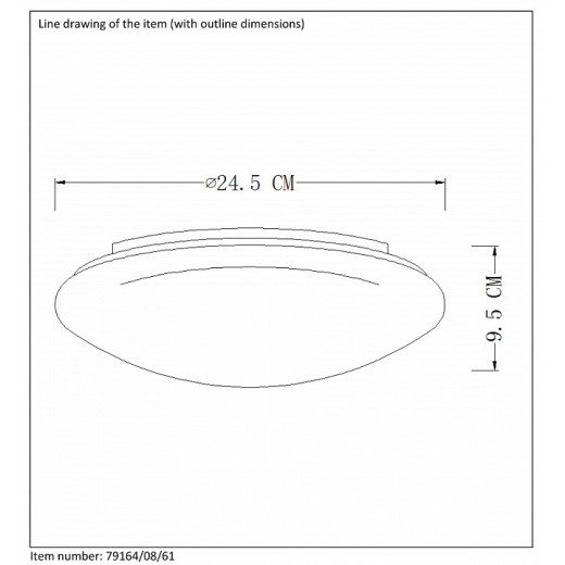 Накладной светильник Lucide Bianca-Led 79164/08/61