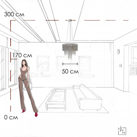 Подвесной светильник Loft it Opera 10406/500