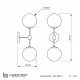 Бра LUMINA DECO ZODIAK LDW 6001-2 BK+WT