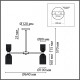 Люстра на штанге Lumion Kassia 6586/10
