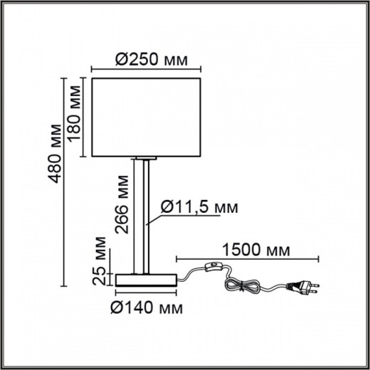Настольная лампа декоративная Lumion NIKKI 8251/1T