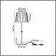 Настольная лампа декоративная Lumion MODERNI 8302/1T
