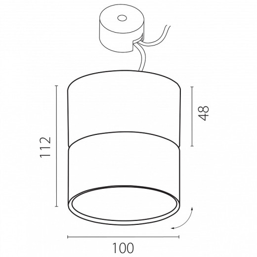 Накладной светильник Lightstar Acuto 215886