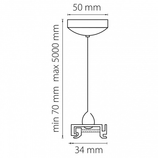Подвес для трека Lightstar Barra 504196