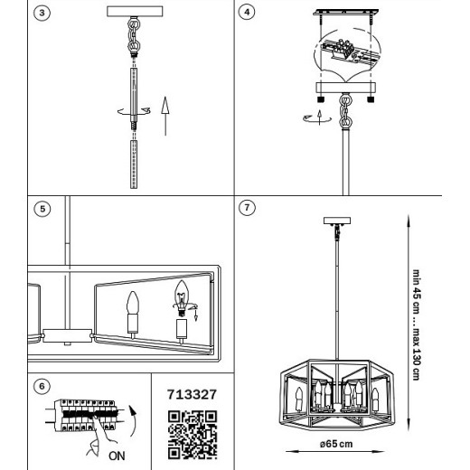 Люстра на штанге Lightstar Regolo 713327
