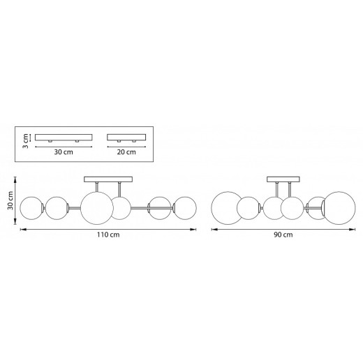 Люстра на штанге Lightstar Croco 815380