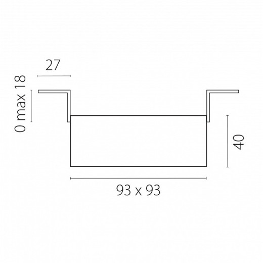 Встраиваемый светильник Lightstar Domino G214506