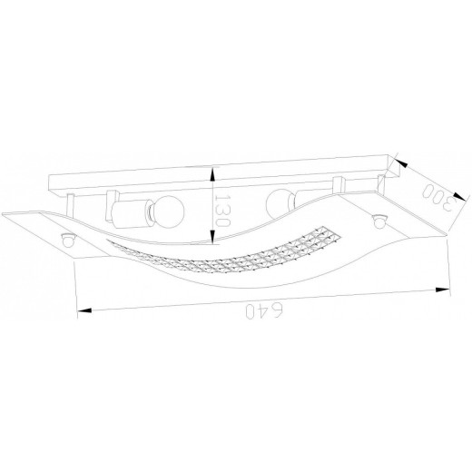 Накладной светильник Lucia Tucci Pelle Nerre 1 Pelle Nerre W2019.2