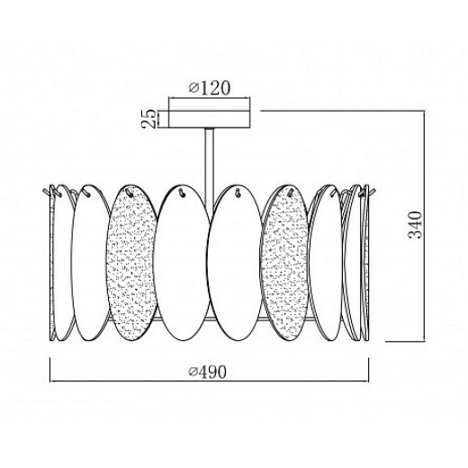 Светильник на штанге iLamp Dolce 15552-6 ANB+MULT
