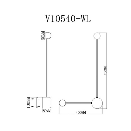 Накладной светильник Moderli Provo V10540-WL