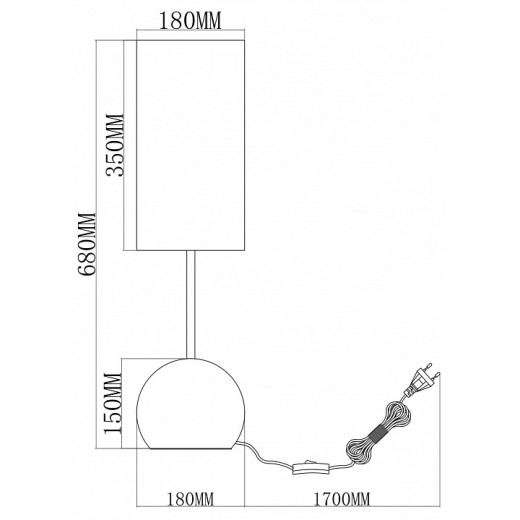 Настольная лампа декоративная Moderli Flint V11589-1T
