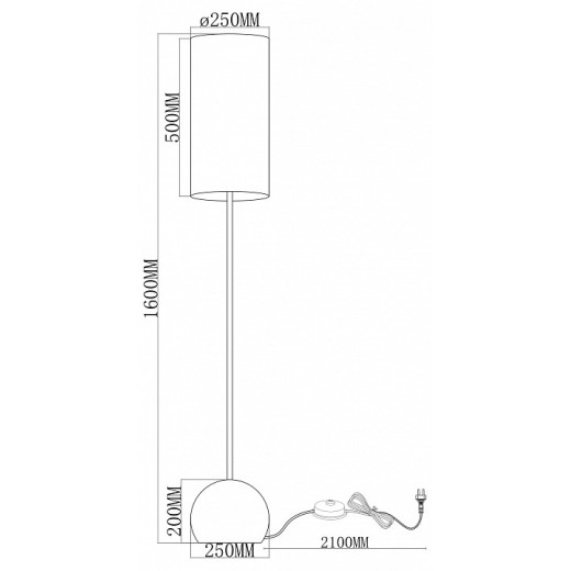 Торшер Moderli Flint V11590-1F