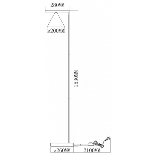 Торшер Moderli Omaha V11592-1F