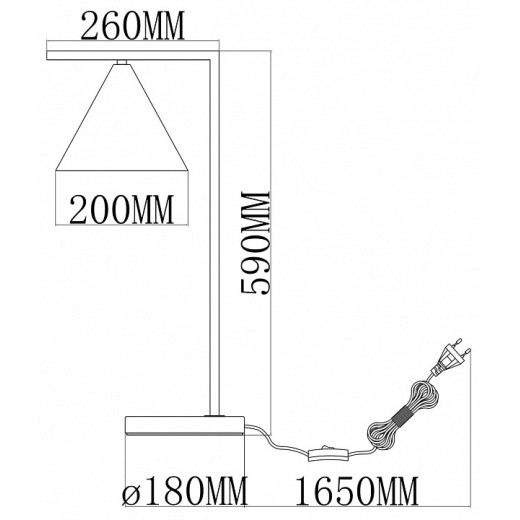 Настольная лампа декоративная Moderli Omaha V11594-1T