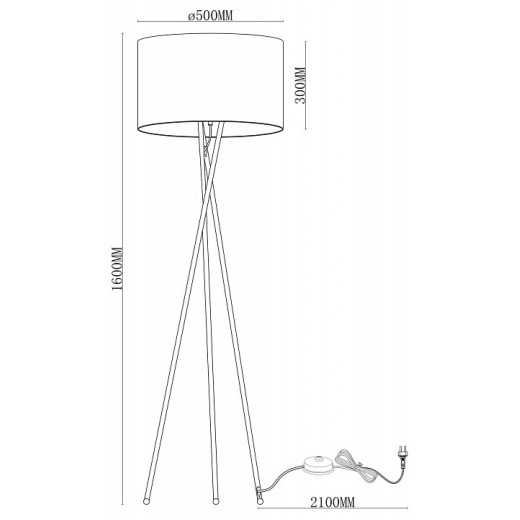 Торшер Moderli Palma V11597-1F
