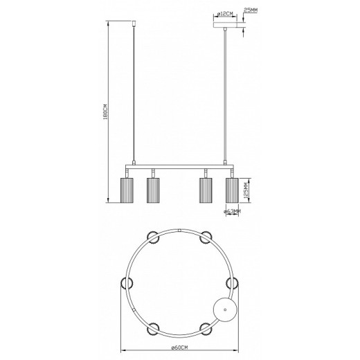 Подвесная люстра Moderli Cora V11601-6P