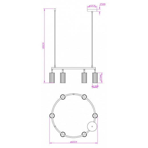 Подвесная люстра Moderli Cora V11602-6P