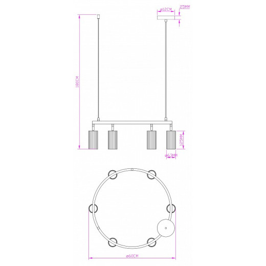 Подвесная люстра Moderli Cora V11604-6P