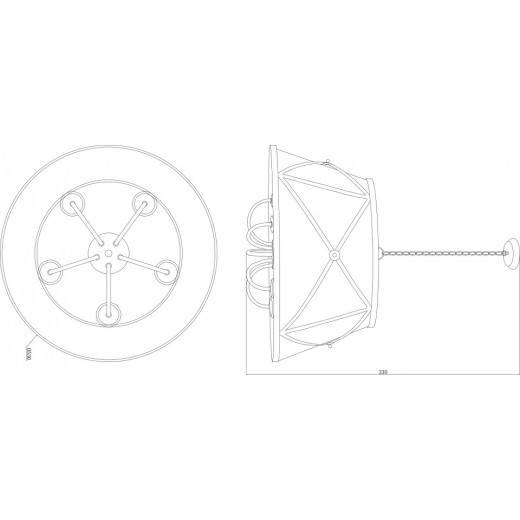 Подвесной светильник Moderli Berta V1260-5P