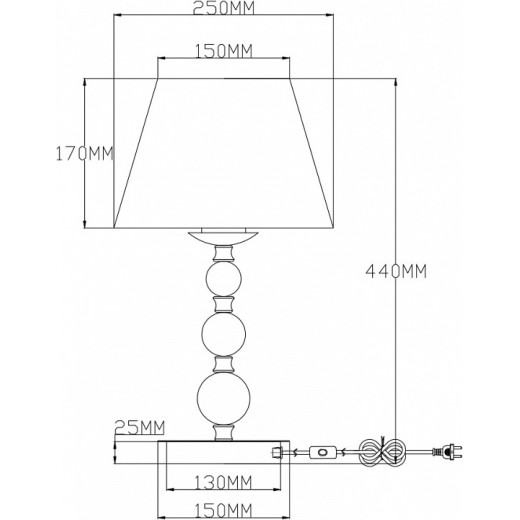 Настольная лампа декоративная Moderli Feels V2612-1T