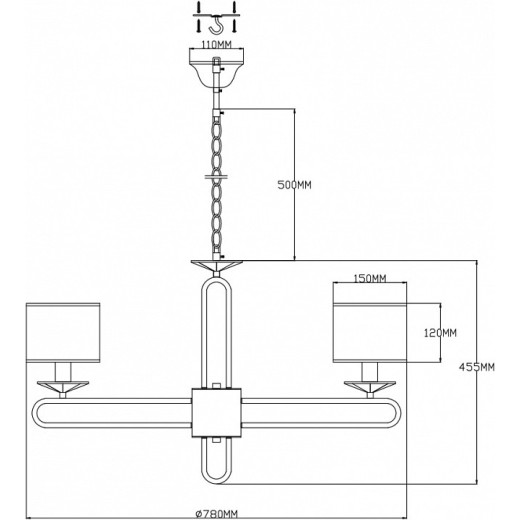 Подвесная люстра Moderli Celestia V2632-8P