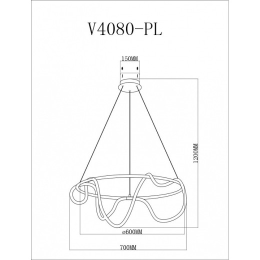 Подвесной светильник Moderli TRUE V4080-PL