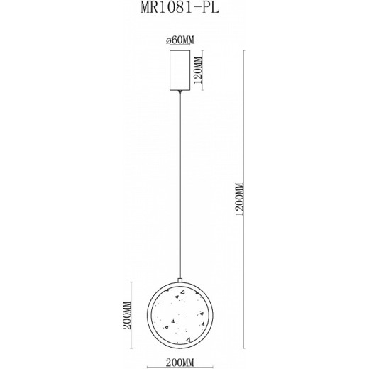Подвесной светильник MyFar Lora MR1081-PL
