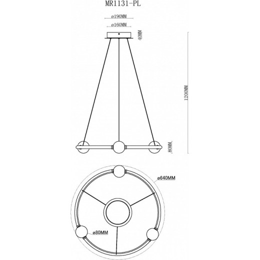 Подвесной светильник MyFar Victory MR1131-PL