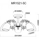 Люстра на штанге MyFar Biene MR1521-5C