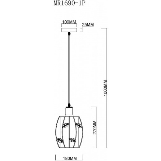 Подвесной светильник MyFar Huston MR1690-1P