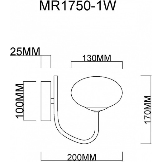 Бра MyFar Scott MR1750-1W