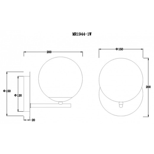 Бра MyFar Aerton MR1944-1W