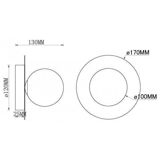 Накладной светильник MyFar July MR2001-1WC