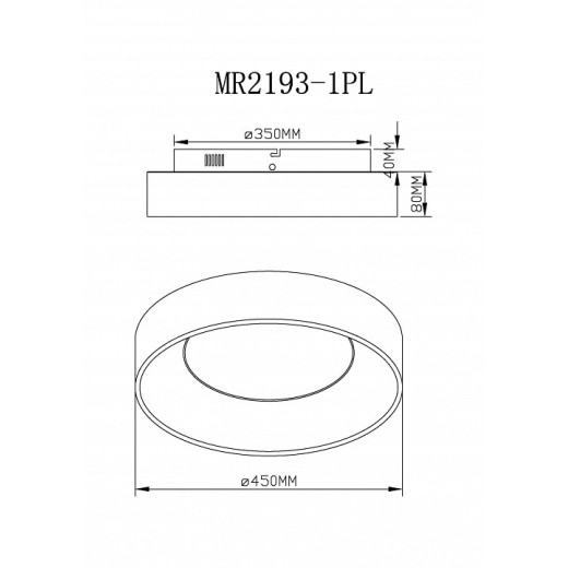 Накладной светильник MyFar Shannon MR2193-1PL