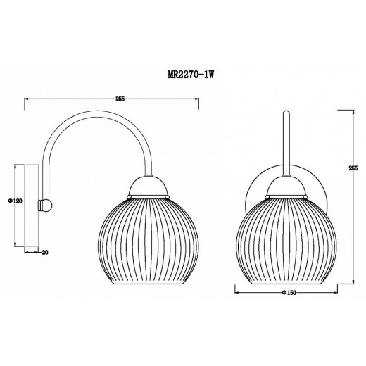 Бра MyFar Flora MR2270-1W