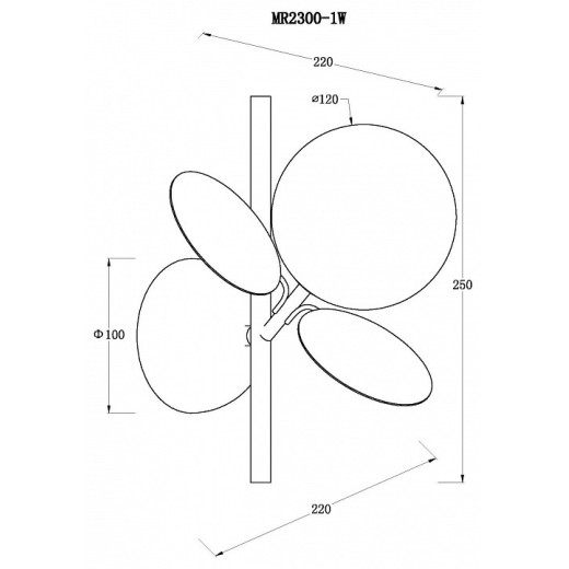 Бра MyFar Flavia MR2300-1W