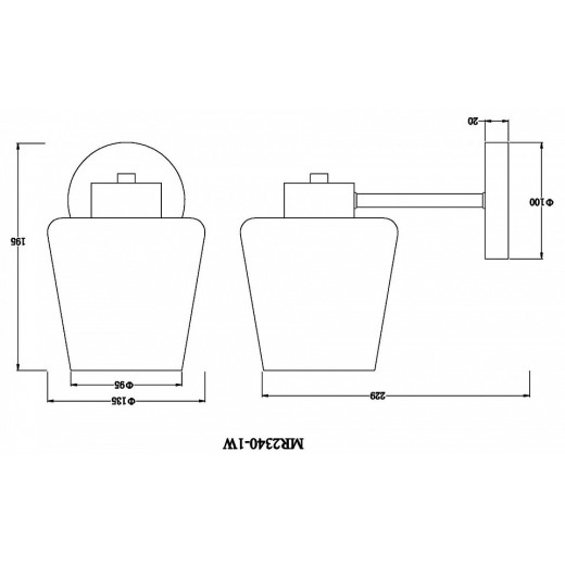Бра MyFar Mark MR2340-1W